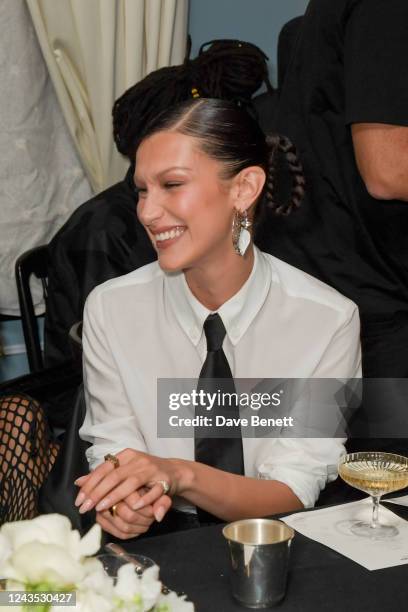 Bella Hadid attends the Burberry Spring/Summer 2022 aftershow party at The Twenty Two on September 26, 2022 in London, England.
