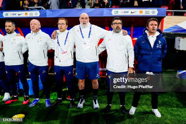 Julien LAMBLIN Physiotherapist of France, Marc CHASSELAT Doctor of France, Florian SIMON Physical Trainer of France, Patrick L'HOSTIS Goalkeeper...