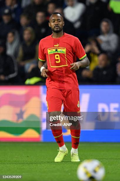 Jordan Pierre Ayew of Ghana during the International Friendly between Brazil and Ghana at Stade Oceane on September 23, 2022 in Le Havre, France. ANP...