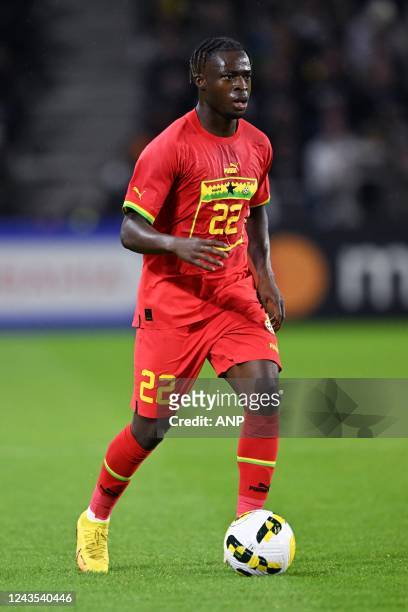 Kamaldeen Sulemana of Ghana during the International Friendly between Brazil and Ghana at Stade Oceane on September 23, 2022 in Le Havre, France. ANP...