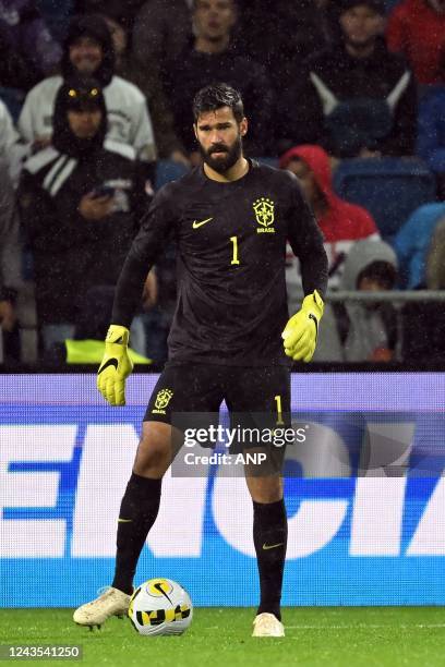 Brasil goalkeeper Alisson during the International friendly match between Brazil and Ghana at Stade Oceane on September 23, 2022 in Le Havre, France....