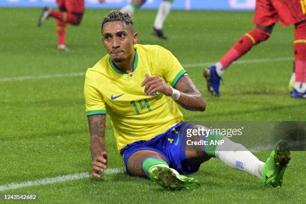 Raphinha of Brasil during the International Friendly match between Brazil and Ghana at Stade Oceane on September 23, 2022 in Le Havre, France. ANP |...