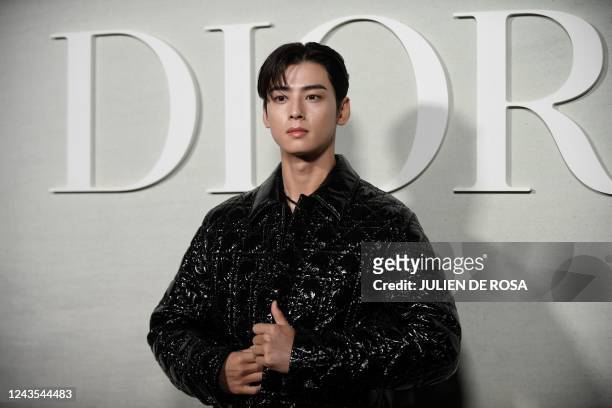 214 Cha Eun Woo Christian Dior Stock Photos, High-Res Pictures