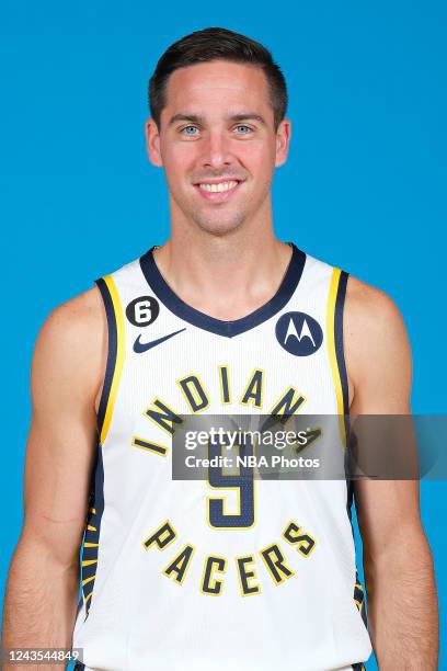 McConnell of the Indiana Pacers poses for a head shot during NBA Media Day on September 26, 2022 at Gainbridge Fieldhouse in Indianapolis, Indiana....