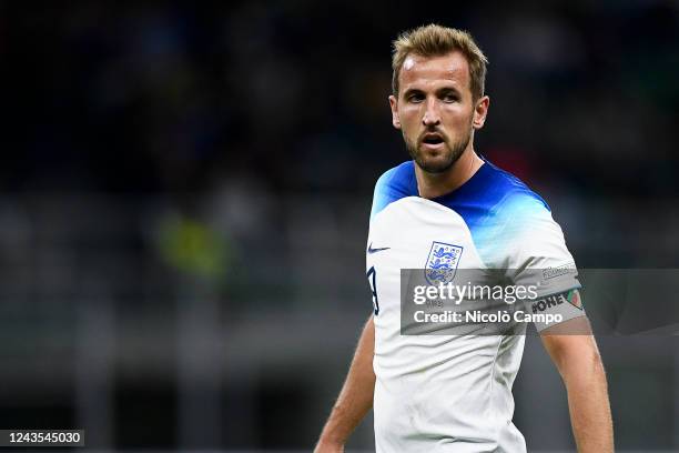 Harry Kane of England looks on during the UEFA Nations League football match between Italy and England. Italy won 1-0 over England.