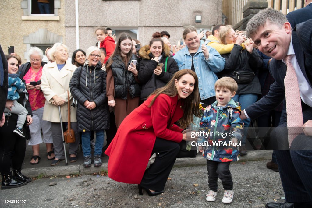 The Prince And Princess Of Wales Visit Wales