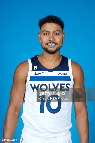 Bryn Forbes of the Minnesota Timberwolves poses for a head shots