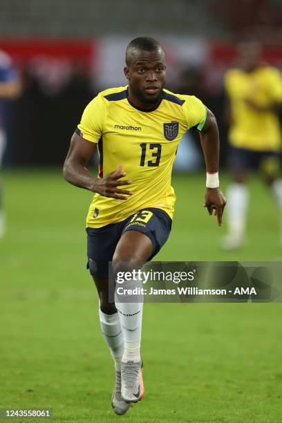 Enner Valencia of Ecuador during the international friendly match between Japan and Ecuador at Merkur Spiel-Arena on September 27, 2022 in...