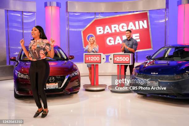 Coverage of the CBS Original Daytime Series THE PRICE IS RIGHT, scheduled to air on the CBS Television Network. Pictured: Amber Lancaster and Devin...