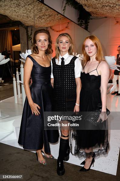 Carola Graser-Kraus, Jeanne Goursaud and Gina Stiebitz attend the