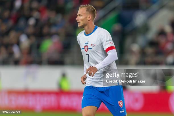 Antonin Barak of Czech Republic Looks on during the UEFA Nations League League A Group 2 match between Switzerland and Czech Republic at Kybunpark on...