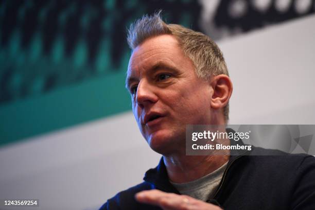 Jon Davies, head of digital at Three UK, during a panel session at the Bloomberg Tech Summit in London, UK, on Wednesday, Sept. 28, 2022. The UK has...