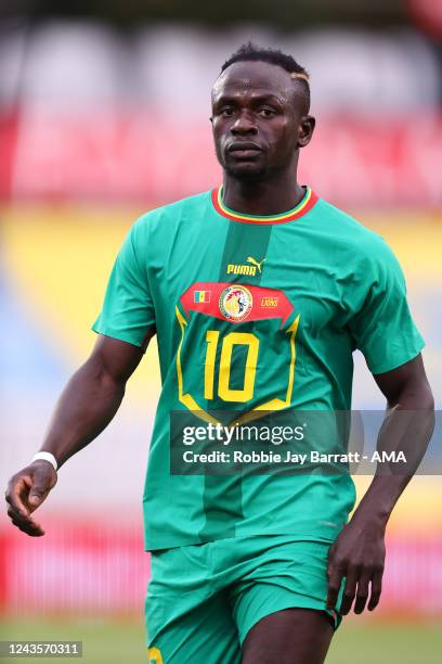 Sadio Mane of Senegal during the International Friendly between Senegal and Iran at Motion Invest Arena on September 27, 2022 in Maria Enzersdorf,...