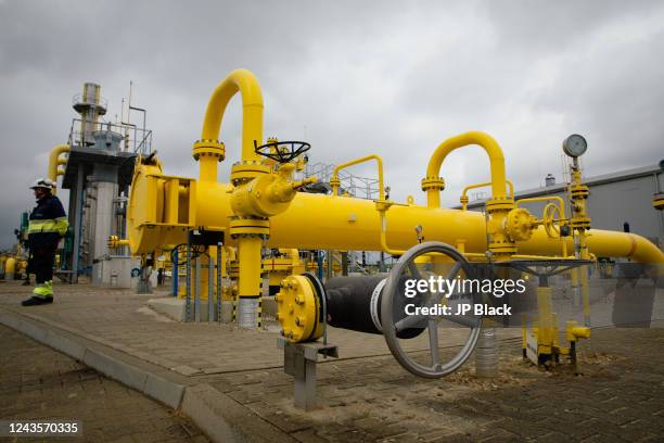 Compressor station of the new natural gas pipeline between the Norwegian sector of the North Sea and Poland - Baltic Pipe.