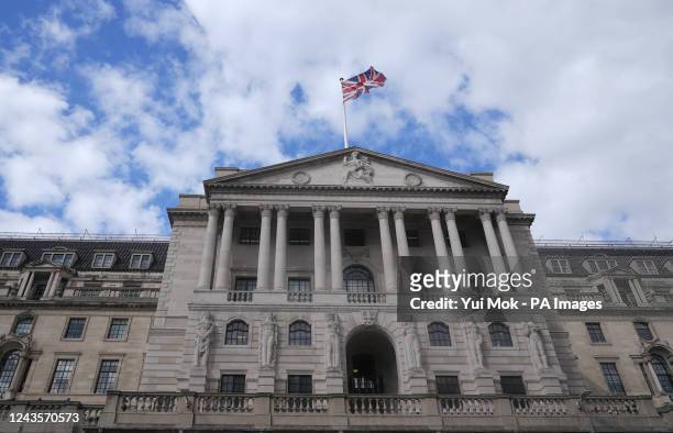 The Bank of England in the city of London. The pound suffered further falls on Wednesday after the UK Government was heavily criticised by the...