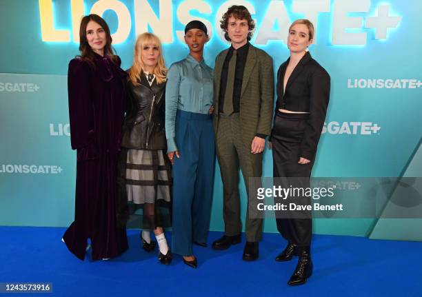 Carice van Houten, Paloma Faith, Kosar Ali, Pascal Valmont and Alice Englert attend the launch of Lionsgate+ at Freemasons Hall on September 28, 2022...