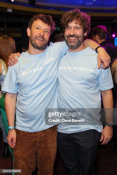 Nigel Sanderson and Dr Luke Sullivan, Co-Founders of Men's Minds Matter attend the Magic Mike Live Gala Night in support of Men's Minds Matter at The...