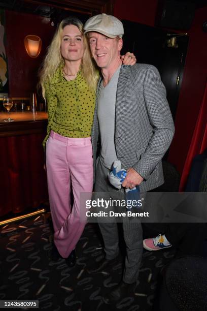 Alison Mosshart and Damian Lewis attend the VIP album launch party for "The Love That's Ours" by The Big Pink at The House of KOKO on September 28,...