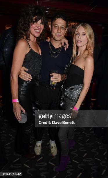 Jess Morris, Jamie Hince and LadyMary Charteris attend the VIP album launch party for "The Love That's Ours" by The Big Pink at The House of KOKO on...