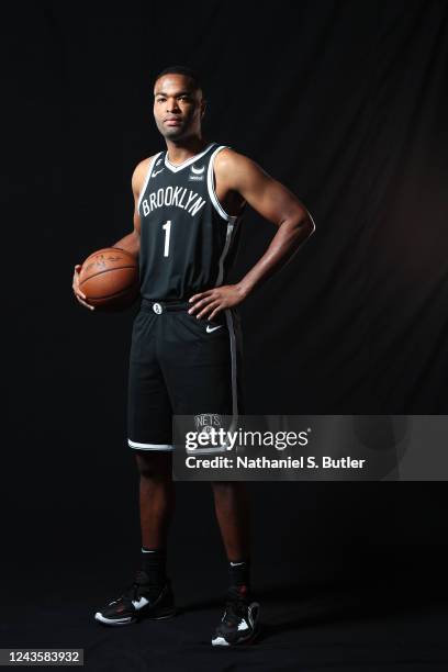 Warren of the Brooklyn Nets poses for a portrait on September 26, 2022 during NBA Media Day at HSS Training Center in Brooklyn, New York. NOTE TO...