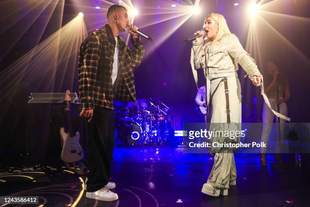 Elena Rose performs onstage at the Warner Showcase with Elena Rose,during Billboard Latin Music Week 2022 held at Faena Forum on September 28, 2022...