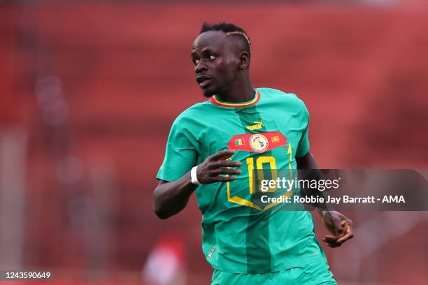 Sadio Mane of Senegal during the International Friendly between Senegal and Iran at Motion Invest Arena on September 27, 2022 in Maria Enzersdorf,...