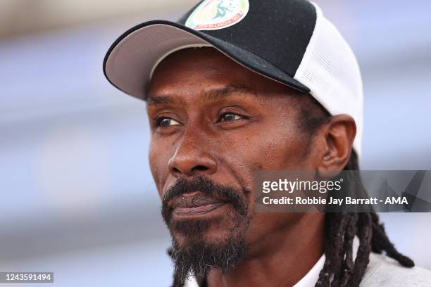 Aliou Cisse the head coach / manager of Senegal during the International Friendly between Senegal and Iran at Motion Invest Arena on September 27,...