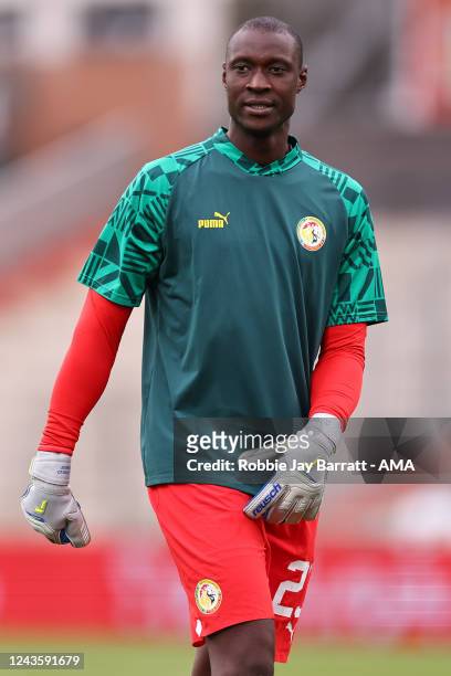Alfred Gomis of Senegal during the International Friendly between Senegal and Iran at Motion Invest Arena on September 27, 2022 in Maria Enzersdorf,...