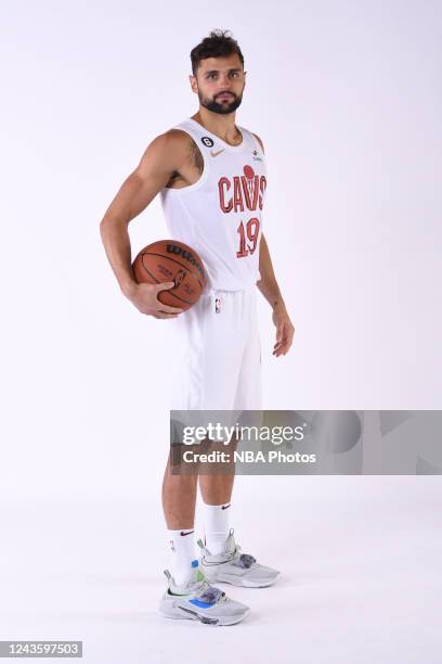 Raul Neto of the Cleveland Cavaliers poses for a portrait during 2022 NBA Media Day on September 26, 2022 at Rocket Mortgage FieldHouse in Cleveland,...
