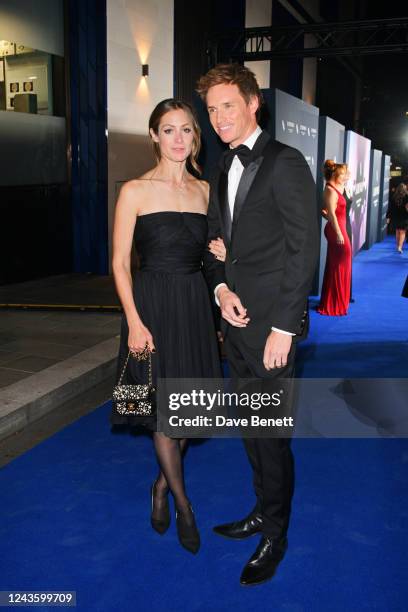 Hannah Redmayne and Eddie Redmayne attend the BFI Luminous Fundraising Gala at The Londoner Hotel on September 29, 2022 in London, England.