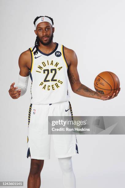Isaiah Jackson of the Indiana Pacers during the Pacers Media Day on September 26, 2022 at St. Vincent Training Center in Indianapolis, Indiana. NOTE...