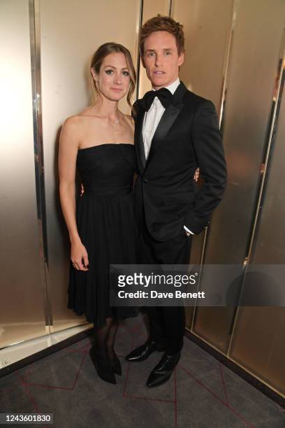 Hannah Redmayne and Eddie Redmayne attend the BFI Luminous Fundraising Gala at The Londoner Hotel on September 29, 2022 in London, England.