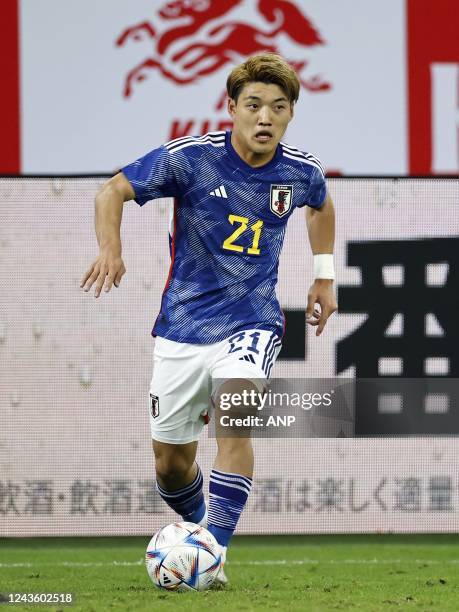 Ritsu Doan of Japan during the international friendly between Japan and Ecuador at the Dusseldorf Arena on September 27, 2022 in Dusseldorf, Germany....