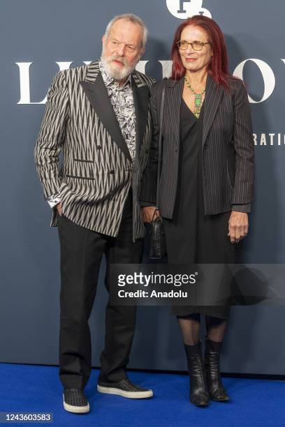 September 29: Terry Gilliam and Maggie Weston attend the BFI London Film Festival Luminous Gala in London, United Kingdom on September 29, 2022.