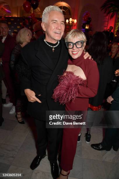 Baz Luhrmann and Catherine Martin attend the Gala Performance post-show party for "Moulin Rouge! The Musical" at The Piccadilly Theatre on September...