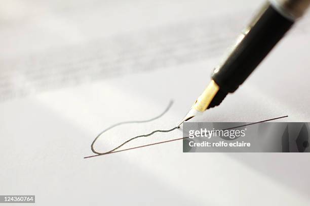 signature - agreement stock pictures, royalty-free photos & images