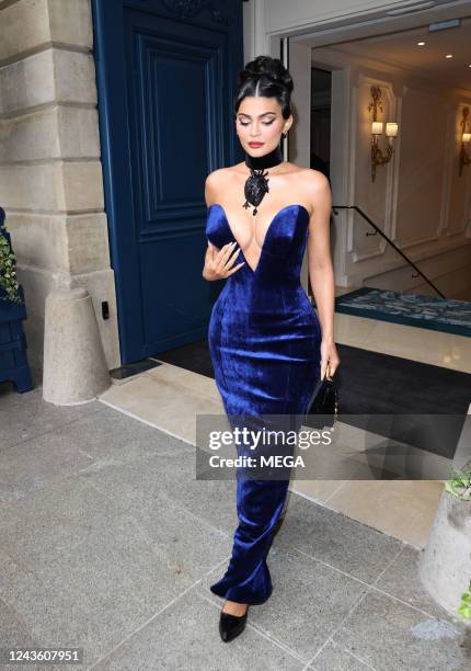 Kylie Jenner is seen on September 29, 2022 in Paris, France.