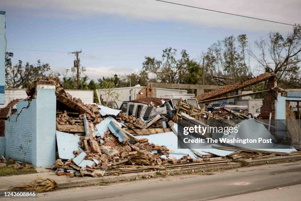 Scenes of flooding and storm damage the day after Hurricane Ian ravaged Fort Myers, Fla. On Sept. 29, 2022.