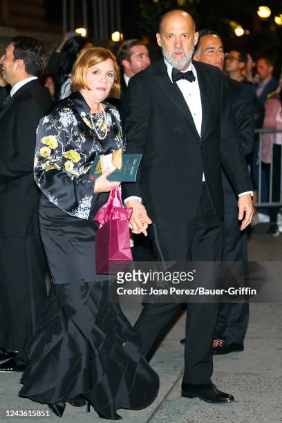 Mare Winningham and Anthony Edwards are seen attending the Clooney Foundation For Justice Inaugural Albie Awards at New York Public Library on...
