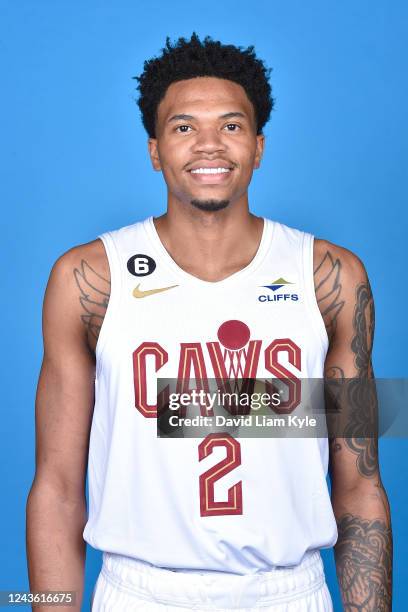 Jamorko Pickett of the Cleveland Cavaliers poses for a head shot during NBA Media Day on September 26, 2022 in Cleveland, Ohio at the Rocket Mortgage...