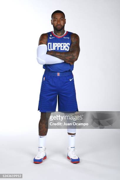 John Wall of the LA Clippers poses for a portrait during NBA Media Day on September 26, 2022 at the Honey Training Center in Playa Vista, California....