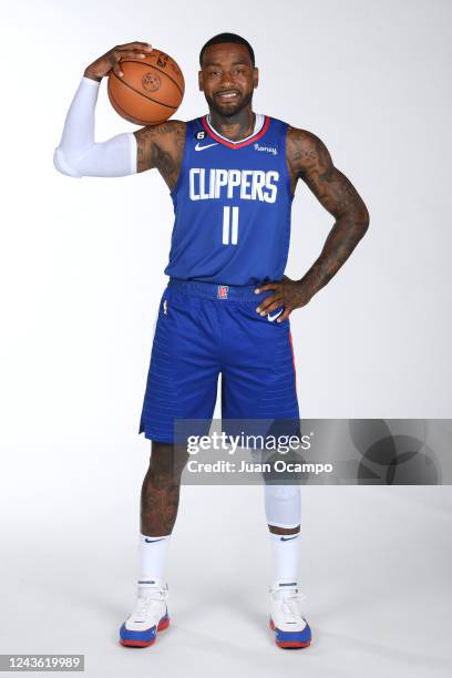 John Wall of the LA Clippers poses for a portrait during NBA Media Day on September 26, 2022 at the Honey Training Center in Playa Vista, California....