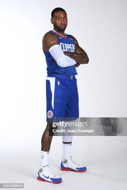 John Wall of the LA Clippers poses for a portrait during NBA Media Day on September 26, 2022 at the Honey Training Center in Playa Vista, California....