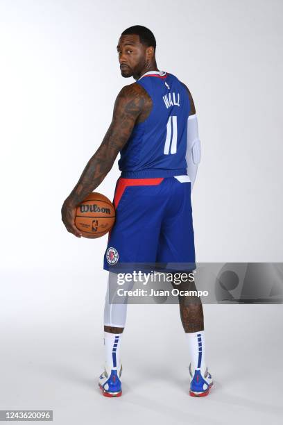 John Wall of the LA Clippers poses for a portrait during NBA Media Day on September 26, 2022 at the Honey Training Center in Playa Vista, California....