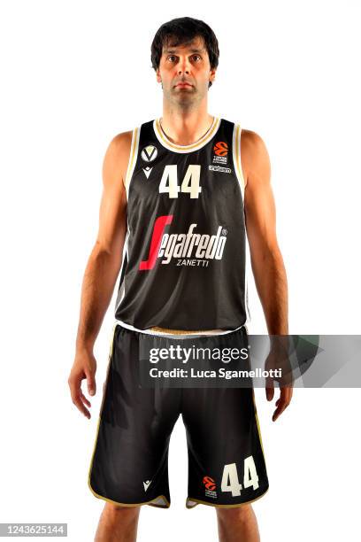 Milos Teodosic, #44 poses during the Virtus Segafredo Bologna Turkish Airlines EuroLeague Media Day 2022/2023 at Virtus Arena on September 25, 2022...