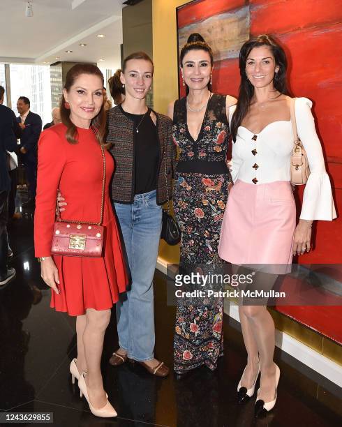 Jean Shafiroff, Olga Smirnova, Afsaneh Akhtari and Patricia Silverstein attend Afsaneh Akhtari Hosts Luncheon For YAGP on September 30, 2022 at a...