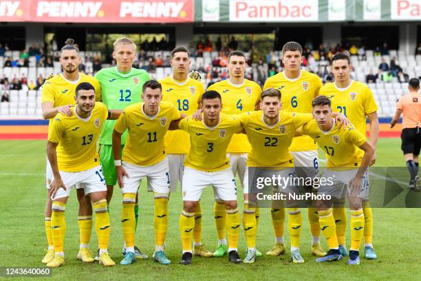 Players of Romania before Friendly Match U21 Romania - Netherlands, disputed on Cluj Arena, Cluj-Napoca, Romania 27 September 2022