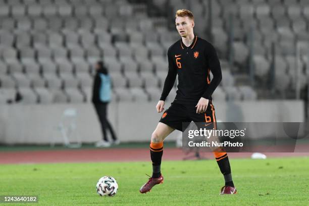 Van den Berg Sepp in action during Friendly Match U21 Romania - Netherlands, disputed on Cluj Arena, Cluj-Napoca, Romania 27 September 2022