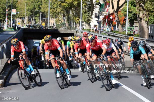 Jonathan Milan of Italy and Team Bahrain Victorious during the 7th CRO race 2022 - stage 5 from Opatija to Labin on October 1, 2022 in Opatija,...