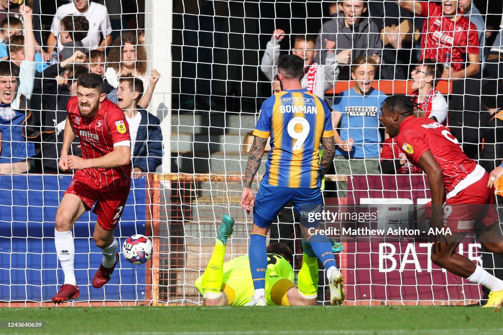 Cheltenham Town v Shrewsbury Town - Sky Bet League One